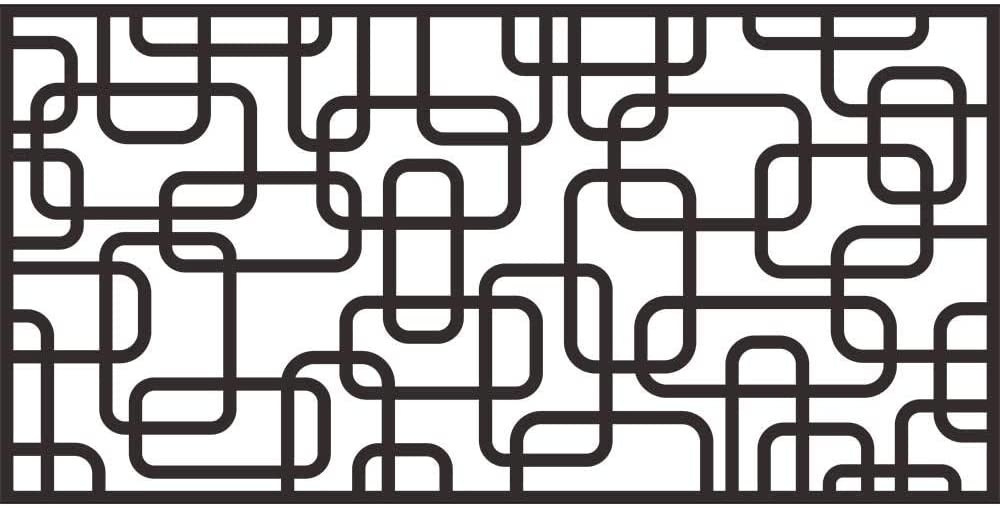 Metal Privacy Screen, Laser Cut Decorative Steel Privacy Panel Metal Fencing, Panel Screen,48"x24"
