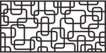 Metal Privacy Screen, Laser Cut Decorative Steel Privacy Panel Metal Fencing, Panel Screen,48"x24"
