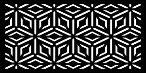 Metal Privacy Screen, Laser Cut Decorative Steel Privacy Panel Metal Fencing, Panel Screen,48"x24"
