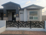 Metal Privacy Screen, Laser Cut Decorative Steel Panel, Metal Fencing, Metal Posts