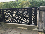 Metal Privacy Screen, Laser Cut Decorative Steel Panel, Metal Fencing, Metal Posts