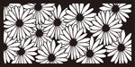 Metal Privacy Screen, Laser Cut Decorative Steel Privacy Panel Metal Fencing, Panel Screen,48"x24"
