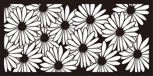 Metal Privacy Screen, Laser Cut Decorative Steel Privacy Panel Metal Fencing, Panel Screen,48"x24"