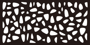 Metal Privacy Screen, Laser Cut Decorative Steel Privacy Panel Metal Fencing, Panel Screen,48"x24"