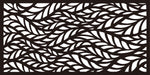 Metal Privacy Screen, Laser Cut Decorative Steel Privacy Panel Metal Fencing, Panel Screen,48"x24"