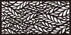 Metal Privacy Screen, Laser Cut Decorative Steel Privacy Panel Metal Fencing, Panel Screen,48"x24"