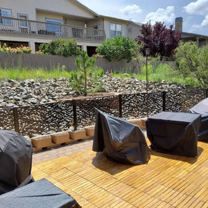 Metal Privacy Screen, Laser Cut Decorative Steel Panel, Metal Fencing, Metal Posts