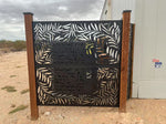 Metal Privacy Screen, Laser Cut Decorative Steel Panel, Metal Fencing, Metal Posts