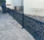 Metal Privacy Screen, Laser Cut Decorative Steel Panel, Metal Fencing, Metal Posts