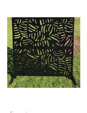 Metal Privacy Screen, Laser Cut Decorative Steel Panel, Metal Fencing, Metal Posts