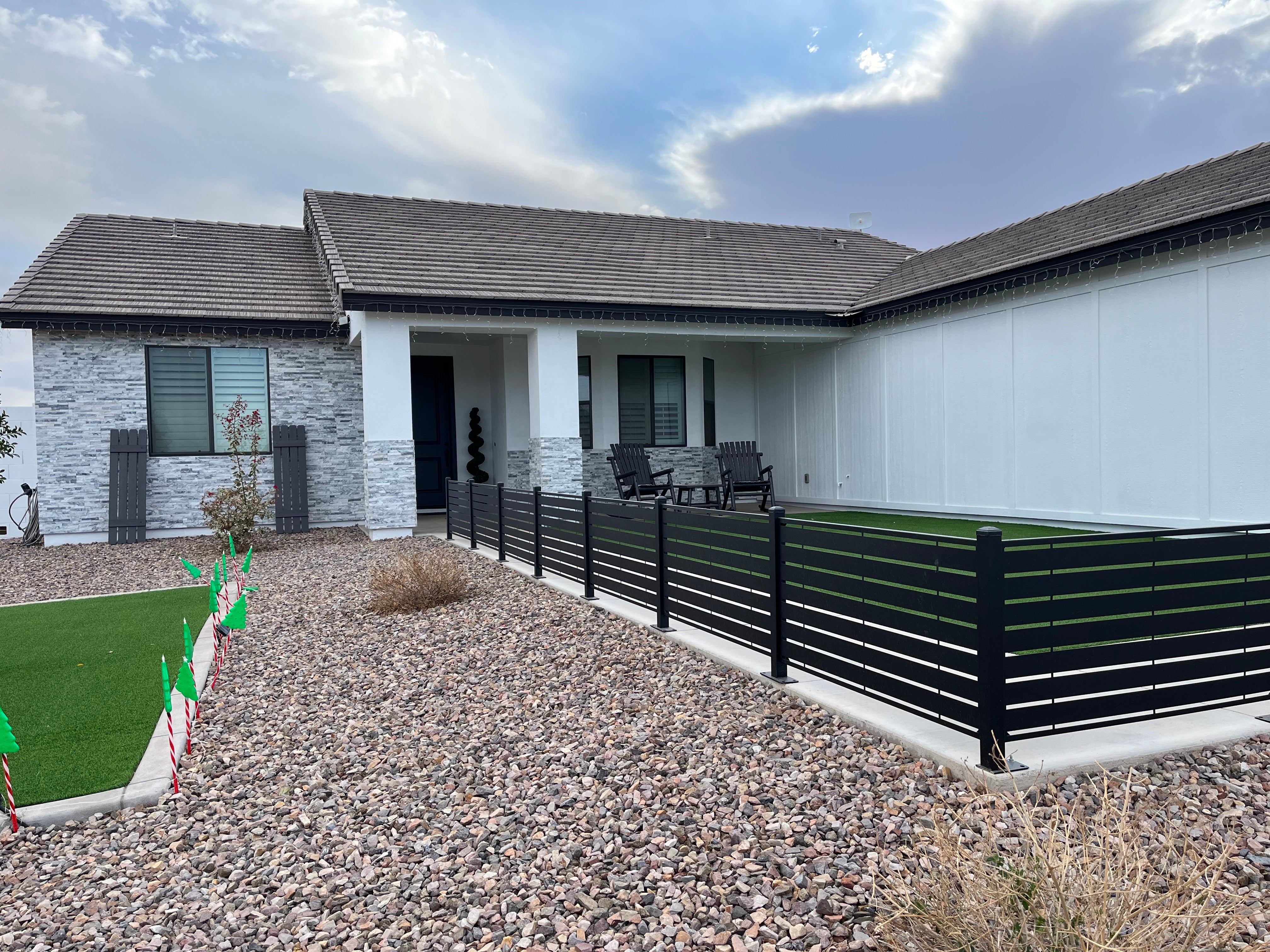 Metal Privacy Screen, Laser Cut Decorative Steel Panel, Metal Fencing, Metal Posts