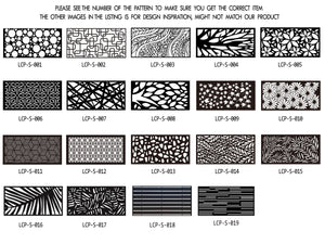 Metal Privacy Screen, Laser Cut Decorative Steel Panel, Metal Fencing, Metal Posts
