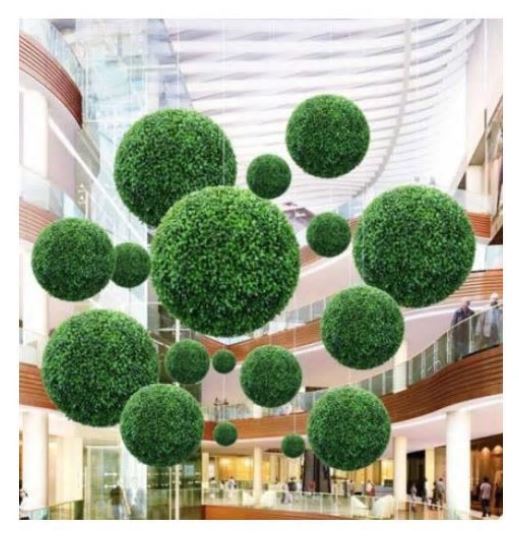 MountainSnow Artificial Boxwood Ball, Suitable for Both Outdoor and Indoor Use