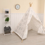 MountainSnow Indian Teepee Tent for Kids with Carry Case, Fun Pattern Graffiti Teepee Play Tent, for Girls and Boys, Indoor & Outdoor Playing
