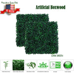 MountainSnow Dark Green Artificial Hedge, Faux Greenery Wall, Privacy Hedge Screen, UV Protected Faux Greenery Mats, Suitable for Both Outdoor or Indoor Use