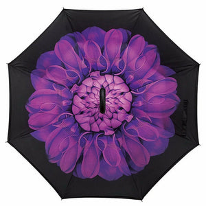 Inverted Umbrella Umbrella Windproof Reverse Umbrella, Umbrellas for Women with UV Protection, Upside Down Umbrella with C-Handle  P9