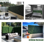 Artificial Boxwood Panels Topiary Hedge Plant UV Protected Privacy Screen Outdoor Indoor Use Garden Fence Backyard Home Decor 20x20" Panels