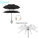 Inverted Umbrella Umbrella Windproof Reverse Umbrella, Umbrellas for Women with UV Protection, Upside Down Umbrella with C-Handle G7