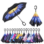 Inverted Umbrella Umbrella Windproof Reverse Umbrella, Umbrellas for Women with UV Protection, Upside Down Umbrella with C-Handle  P3