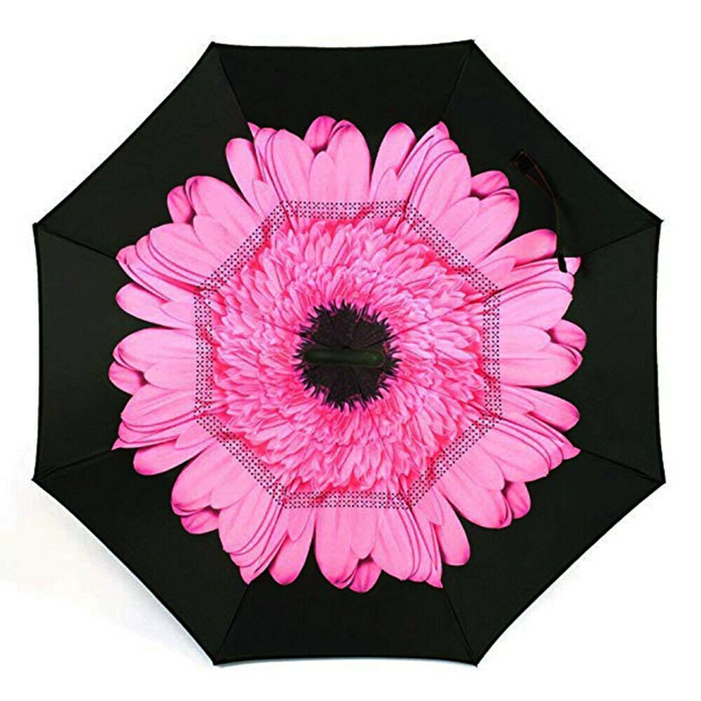 Inverted Umbrella Umbrella Windproof Reverse Umbrella, Umbrellas for Women with UV Protection, Upside Down Umbrella with C-Handle  P5