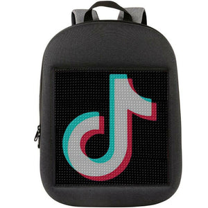 Smart LED Backpack Cool Black Customizable Laptop Backpack Innovative Gift School Bag Dynamic Backpack Outdoor Fashion Advertising bag.