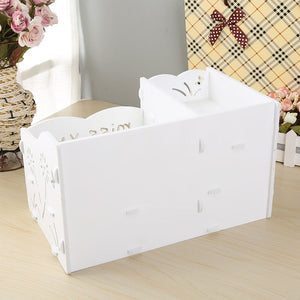 MountainSnow Multi-Function PVC Cosmetic Storage, Storage Box for Neat and Organize Storing of Makeup Tools (MissYou)