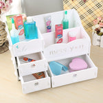 MountainSnow Multi-Function PVC Cosmetic Storage, Storage Box for Neat and Organize Storing of Makeup Tools (MissYou)