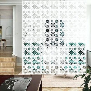 DIY Private Hanging Room Divider, Hanging Decorative Panel Screens,  Private Screen, Home or business Decoration 12pc 11.4"x11.4"