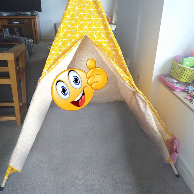 Indian Playhouse Toy Teepee Play Tent for Kid Holiday creative gift for Children Foldable Play Tent Portable Kids teepee Tent Toys & Games